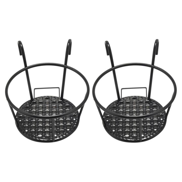 NXFDSIOZ 2X Metal Flower Holder Shelf Stand Hanging Pots Basket Plant Garden Wall Storage