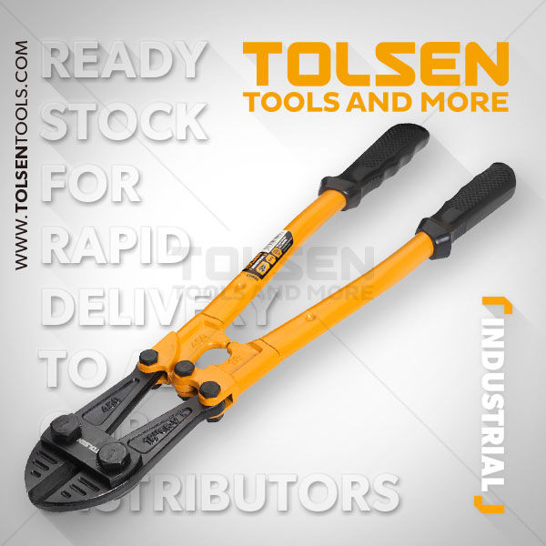 TOLSEN 10059 12" Bolt Cutter ( 12inch 300mm ) Industrial Series Rubber Grips Heavy Duty Bolt Chain Lock Wire Cutter Cutting Tool