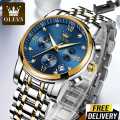 NEW OLEVS 2858 European And American Fashion Waterproof Luxury Men'S Quartz Watch - Watch For Men. 