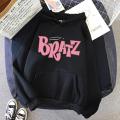 Bratz Letter Printed Plus Size Hooded Sweatshirt Men Women Hoodie Hip Hop Long Sleeve Streetwear Unisex Comfortable Clothes Tops. 