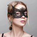 Black Women Hollow Lace Masquerade Face Mask Princess Party Cosplay Prom Props Costume Nightclub Queen Half Face Eye Mask.