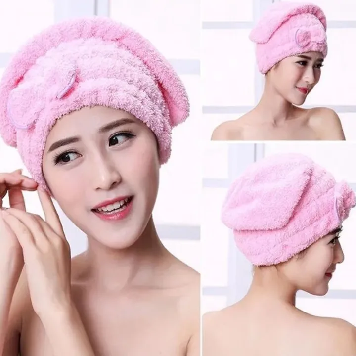 Shower%20Cap%20Women%20Hair%20Microfibre%20Quick%20Drying%20Bath%20Spa%20Bowknot%20Wrap%20Towel%20Hat%20For%20room%20Accessories%20-%20Image%202