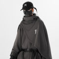 ARENS Fashion Cloak Hoodies Men Techwear Streetwear Hoodie Pullovers Black Gray Darkwear Oversized High Collar Sweatshirt Unisex Superman. 