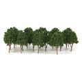 20pcs Model Tree 7.5cm Green, Train Railroad Architecture Diorama N Scale for DIY Crafts or Building Models. 