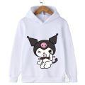 Kawaii Kuromi Hoodie For Girls Long Sleeve Sweatshirts Children Spring Autumn Sanrio Cartoon Kids Casual Hooded Pullover Tops. 