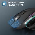 Ergonomic Bluetooth Wireles Gaming Mouse for Laptop Silence USB-C RGB Rechargeable 5 DPI 9 Multi Button for Computer PC Tablet. 