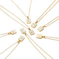 【Lejia】St.kunkka 316L Steel Necklace Pendant A-Z Gift For Women. 
