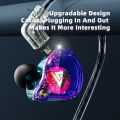 【original-Ready stock+FREE Shipping+COD】QKZ AK6 Pro 1DD Dynamic Earphones HIFI Bass Earbuds In-Ear Monitor Earphone with Mic Removable Cable. 