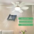 Modern Ceiling Fanlight 30W Low Profile Ceiling Fans 86V-265V Chandelier Ceiling Fan 3 Fan Speeds for Living Room Kitchen. 