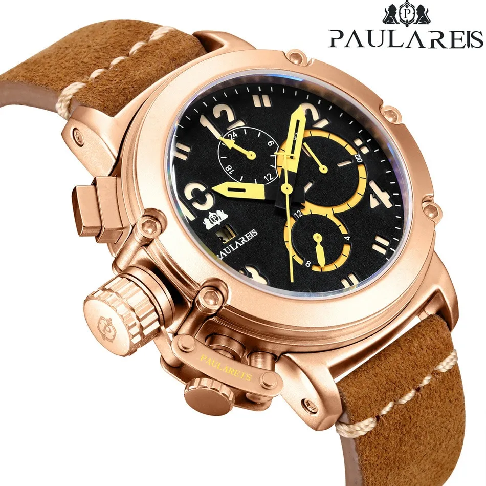 PAULAREIS Automatic Mechanical Men's Watch Multifunctional