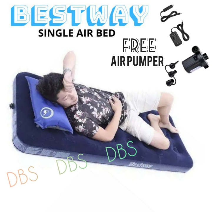 Bestway%20High%20Quality%20Portable%20Inflatable%20Single%20%20Air%20Bed%20Mattress-%20Blue%20-%20Image%204