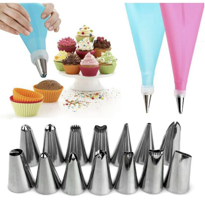 12 Piece Cake Decorating Set steel
