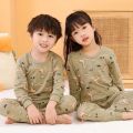 Boys Pajamas Sets Kids Clothes Girls Children's Sleepwear Tops+Pants Long Sleeve Cotton Kids Clothing Sets Homewear Nightwear. 