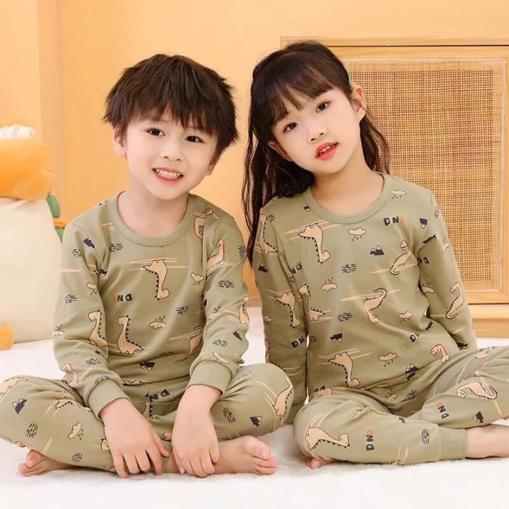 Boys%20Pajamas%20Sets%20Kids%20Clothes%20Girls%20Children's%20Sleepwear%20Tops+Pants%20Long%20Sleeve%20Cotton%20Kids%20Clothing%20Sets%20Homewear%20Nightwear%20-%20Image%202