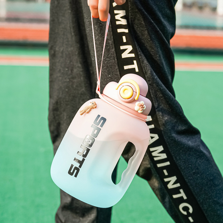GIANXI%20Sport%20Water%20Bottle%20Portable%20Fitness%20Plastic%20Cup%20With%20Straw%20Large%20Capacity%20Outdoor%20Travel%20Big%20Water%20Bottles%20Drinkware%20-%20Image%202