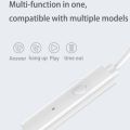 Vivo Earphone Vivo XE100 wired 3.5mm earphone one-key wire-controlled in-ear earphone. 