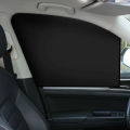 【In-Demand Item】 Black Magnetic Car Window Sunshade Double Sides Summer UV Protection Curtains Sun Auto Cover Diy Accessories. 