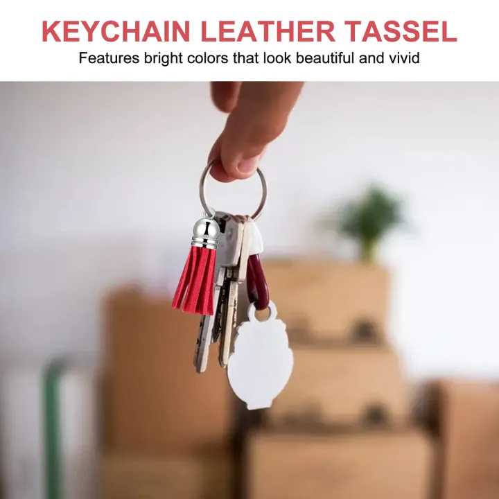 100Pcs%20Keychain%20Tassels%20Faux%20Suede%20Leather%20Tassel%20Pendants%20Keychain%20Decoration%20for%20DIY%20Crafts%20Making%20Supplies%20-%20Image%202