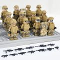12PCS Special Forces Soldiers Set mini characters s blocks Military series children's educational toys.