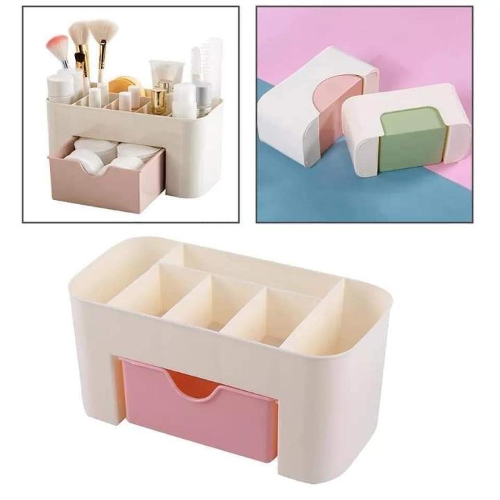 Women Makeup Case Storage Organizer Cosmetic Holder With Drawer