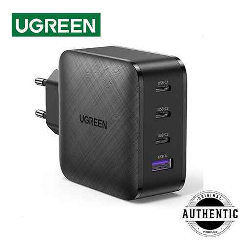 UGREEN CD224 4 Port 65W EU Wall Charger For MacBook Laptops iPad iPhone 14 13 12 Google Pixel Galaxy S22 S21 S20 ETC Charger Adapter