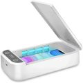 UV-C Ultraviolet Light Sterilizer Disinfection Box, Multifunctional Sterilization Box, Portable UV Sterilizer Aromatherapy Function Disinfector, Cell Phone Cleaners Box for iOS Android Smartphones. 