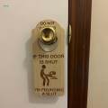 Do Not Disturb Door Hanger Sign Door Hanging Sign for Hotel Restroom. 
