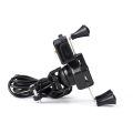 Motorcycle Mobile Phone Holder with USB Charging X Type Automatic Locking 2.1A Mobile Phone Navigation Stand Car Charger.