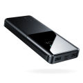 JOYROOM JR-T013 15W 10000mAh Fast Charging Power Bank Slim Lightweight LED Display External Battery Charger - Black. 