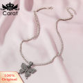 (New)tainle teel Women Rhinetone Butterfly One Layer Pendant Necklace Jewelry.