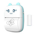 Mini Portable Thermal Printer BT Wireless Printer 200dpi with 1 Roll Thermal Paper Compatible with Android iOS for Printing Error Photo Memo Journal List Receipt Sticker Label.
