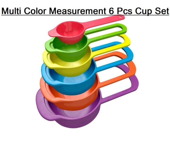 6Pcs%20SET%20Multi%20Color%20Measurement%206%20Pcs%20Cup%20Set%207.5ml%2015ml%2060ml%2085ml%20125ml%20250ml%20Plastic%20Kitchen%20Measurement%20Cup%20Set%20Measuring%20Tools%20&%20Scales%20-%20Image%207