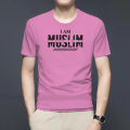 I am muslim_Black Soft & Comfortable Cotton Half Sleeve & Round Collar T-Shirt For Men - Comfort for Everyday Wear. 