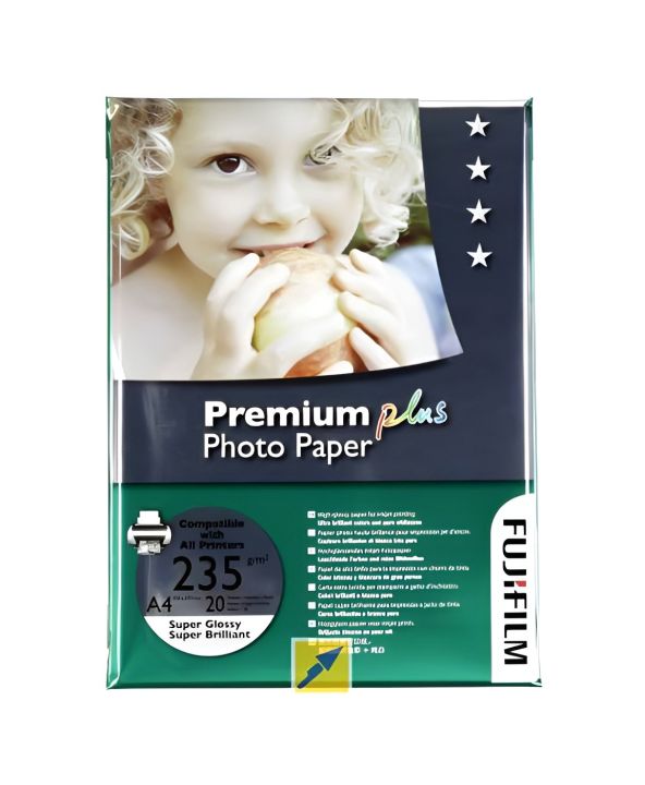 Glossy Photo Paper A4 Size 20 Sheets/ Fujifilm Premium Plus Glossy Photo Paper 20 pages