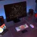 AULA F3261 Type-C Wired Hot Swappable 61 Keys RGB Mechanical Keyboard. 