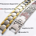 Luxury Fashion Detachable Health Bracelet Men Mental Bio Magnetic Anti-fatigue Anti-radiation Bracelets Jewelry.