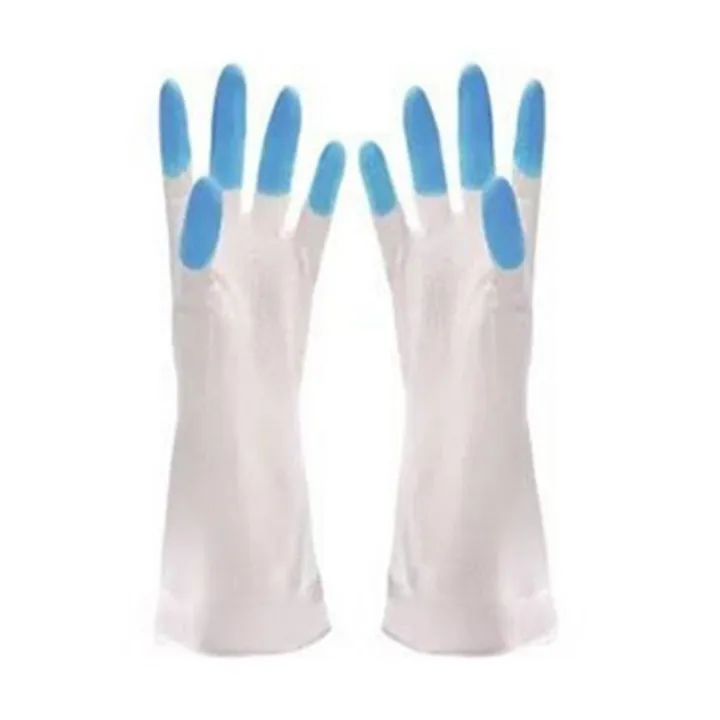 1%20Pair%20Cleaning%20Gloves%20Non-Slip%20Waterproof%20PVC%20White%20Long%20Sleeve%20Dishwashing%20Rubber%20Gloves%20Kitchen%20Supplies%20Kitchen%20Clean%20Tool%20-%20Image%202