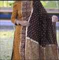 Joypuri Cotton Unstitched Skin Print High Quality Three Piece For Women - 3 Pice Dress. 