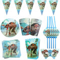 Disney Moana Theme Party Set Vaiana Oceania Plate Banner Cake Topper Plate Kids Birthday Party Decoration Balloons Girls Favor MuXiaRe. 