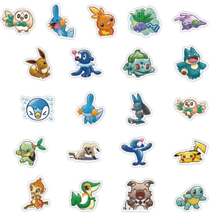 60pcs%20Pokemon%20Cartoon%20Stickers%20Cute%20Anime%20Decals%20For%20Laptop%20Water%20Bottles%20Skateboard%20Guitar%20-%20Image%2010