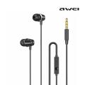 Awei PC-2 Earphones Explosive Bass Headphones Mini Stereo In-Ear Earphone with 3 sizes of Earbuds. 