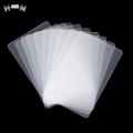 10Pcs Pvc Blank Transparent Business Card Plastic Waterproof Without Printing For Handwriting School Office Supplies. 