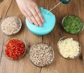 Manual Hand Pull Vegetable Chopper – Food Cutter, Onion & Garlic Slicer, Mini Food Processor. 