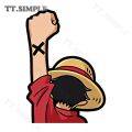 TT Car Sticker for ONE PIECE Car Stickers Anime Motorcycle Waterproof Car Accessoires Decal Graffiti Laptop Campervan Decals.