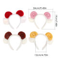 Cute Sheep Horn Plush Headband Lovely Plush Hair Band For Girls Hair Accessories ANLAN. 