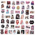 10/30/50pcs Korea Kpop Black Pink Stickers Pack DIY Laptop Phone Scrapbook Car Luggage Suitcase Waterproof Sticker Decals Toys.