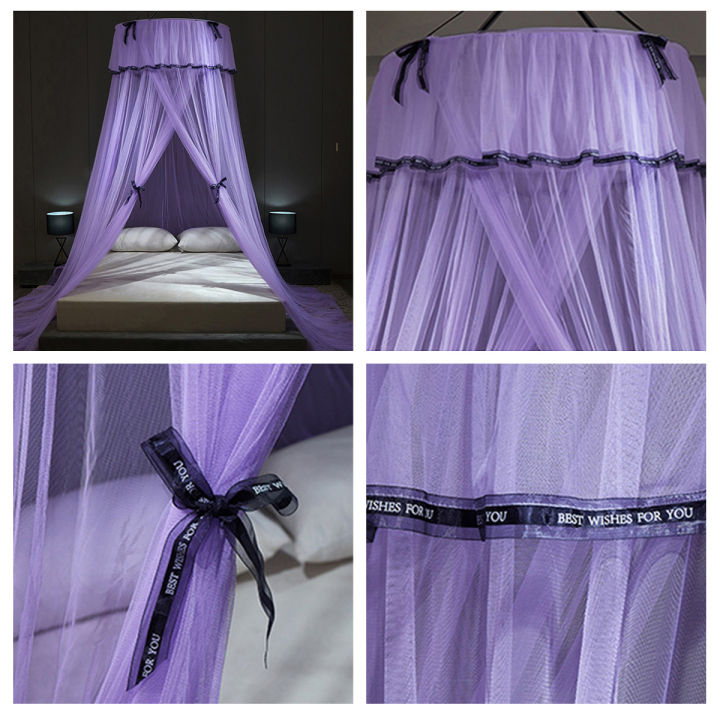 Comfortable%20Ceiling-Mounted%20Mosquito%20Net%20Free%20Installation%20Home%20Dome%20Foldable%20Bed%20Canopy%20For%201.2-1.8M%20Bed%20-%20Image%204