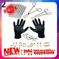 【Exclusive Offer】 Profeional Body Piercing Tool Kit Ear Noe Navel tainle teel et.