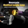Motorcycle Handle Bar Grip End Light LED (1 Set) Multicolor.
