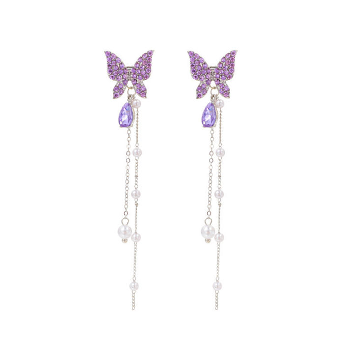 1%20Pair%20Trendy%20Korean%20Purple%20Crystal%20Butterfly%20Drop%20Earring%20for%20Women%20Girls%20Fashion%20Tassel%20Chain%20Rhinestone%20Earring%20Party%20Wedding%20Jewelry%20Gift%20-%20Image%208